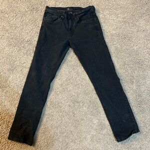 Mens Black Slim Steves Jeans